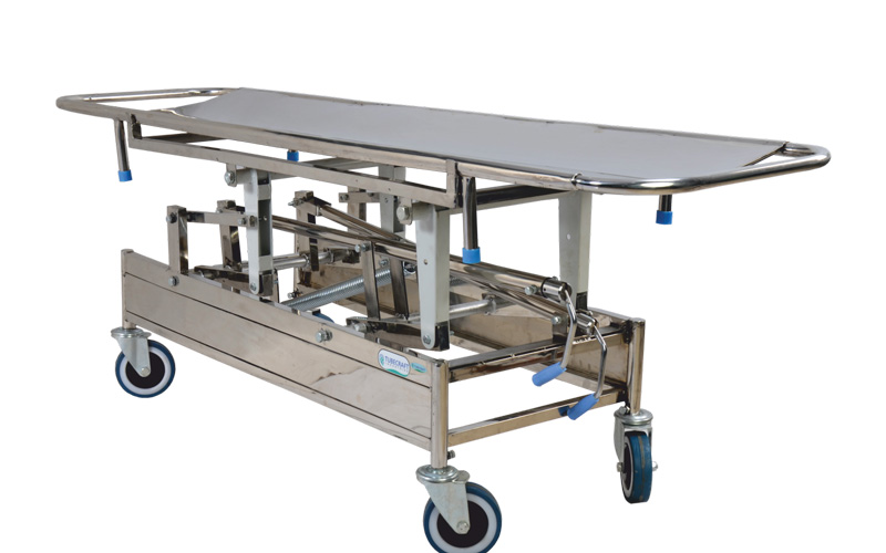 Height Adjustment Stretcher Trolley by Tube Craft Industries Kolhapur